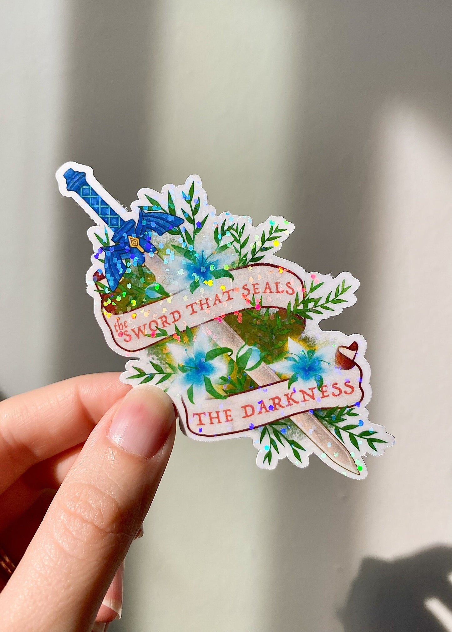 Master Sword Holographic Vinyl Sticker