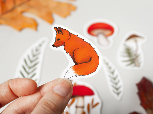 Fox Glossy Vinyl Sticker