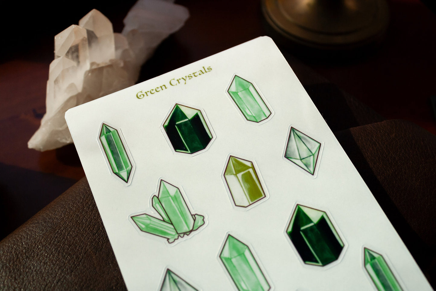 Transparent Crystals Sticker Sheet