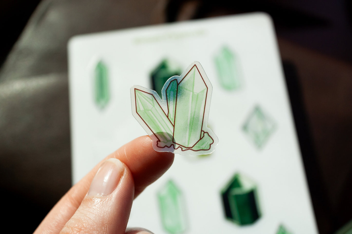 Transparent Crystals Sticker Sheet