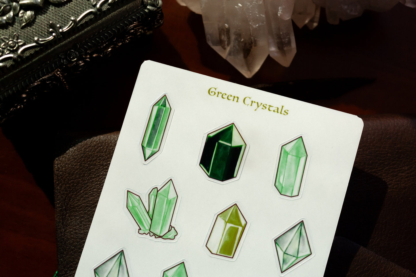 Transparent Crystals Sticker Sheet