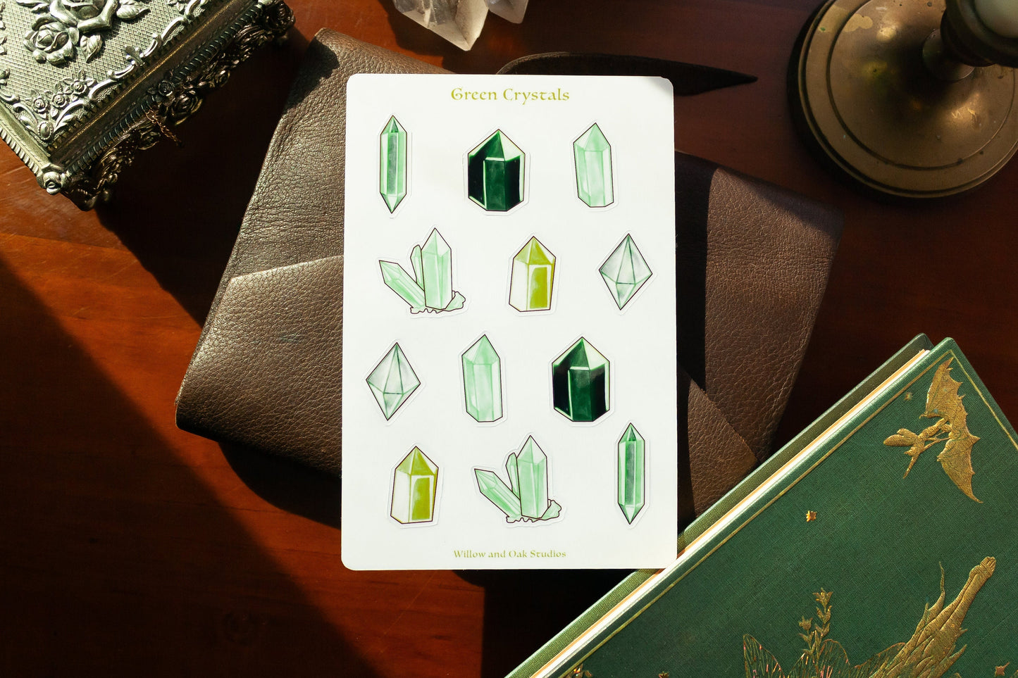 Transparent Crystals Sticker Sheet